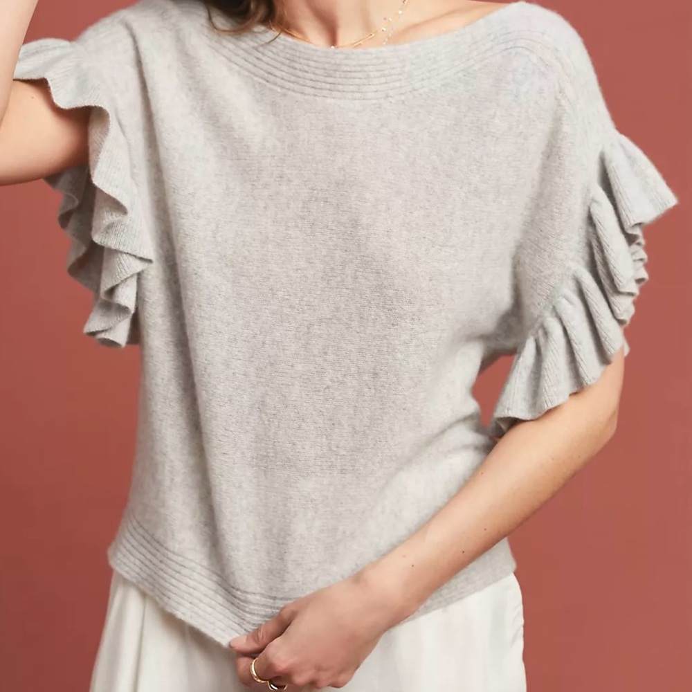White + Warren Anthropologie Missy cashmere sweater